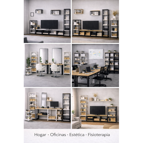 Estantería modular 40 cm 5 huecos | Sistema UNIA