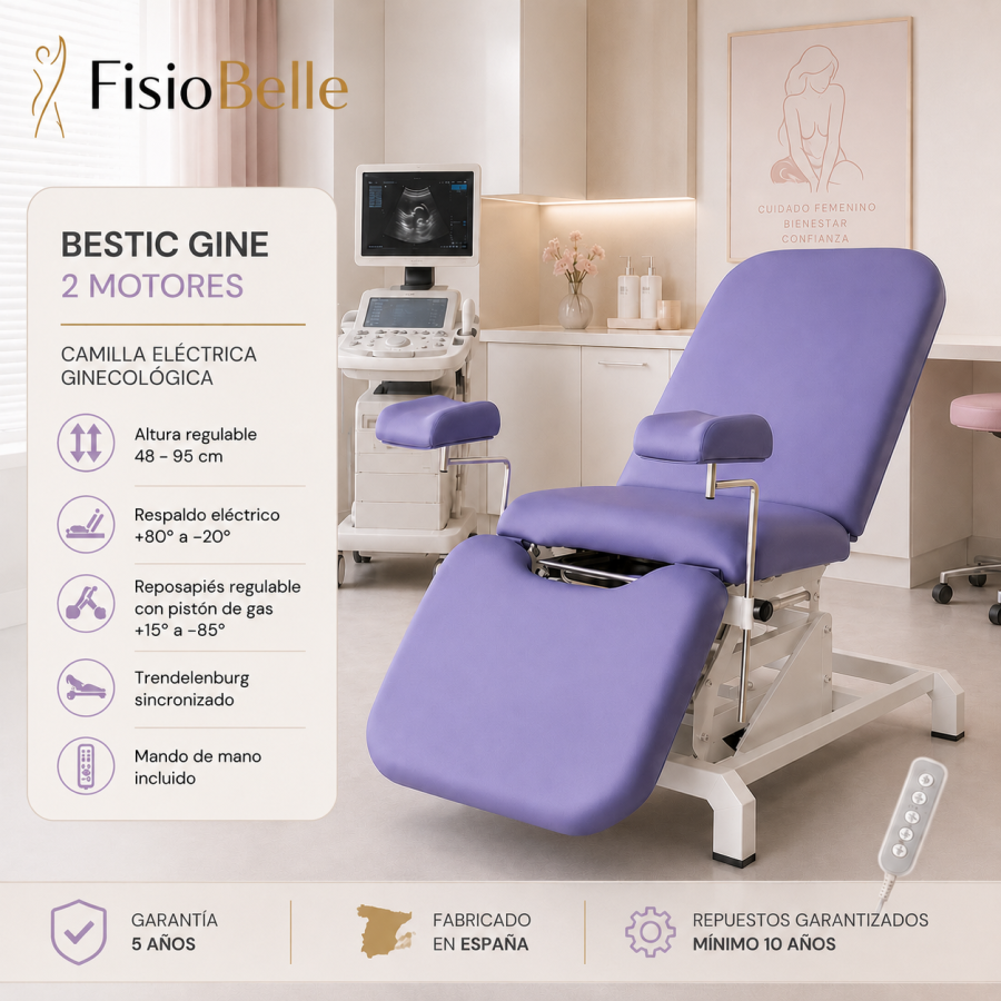Camilla Eléctrica Ginecológica 1 Motor Bestic Gine | FisioBelle