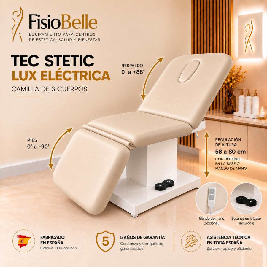 Camilla Eléctrica Tec Setic LUX| 599 € IVA y Envío Incluido |