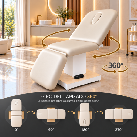 Opción giro 360 grados camillas Tec Steteic Lux  fisobelle