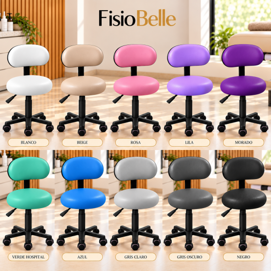 Taburete con Respaldo Fisiobelle
