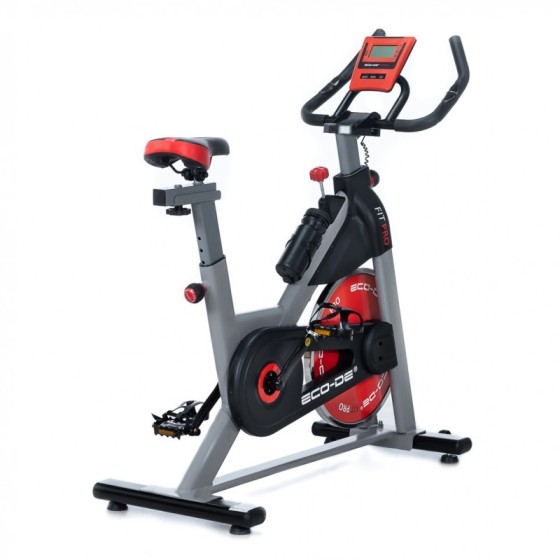 Bicicleta Spinning Fit Pro. con pulsómetro, Pantalla LCD y Resistencia Variable a 20kgrs Fisiobelle